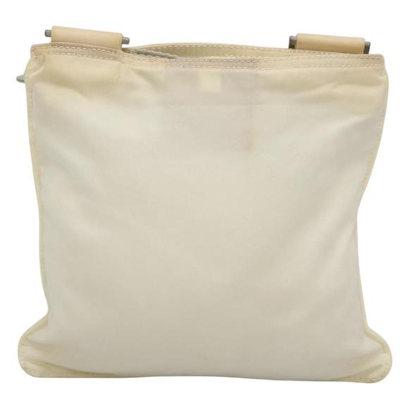 PRADA Shoulder Bag Nylon White Silver Auth hk2216 - Picture 2 of 16